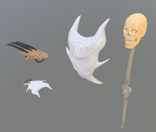 Ninja Claws and Bone Weapons preview image